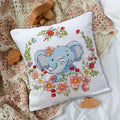 Cross Stitch Kit For Cushion Cross-stitch kits Elephant cub