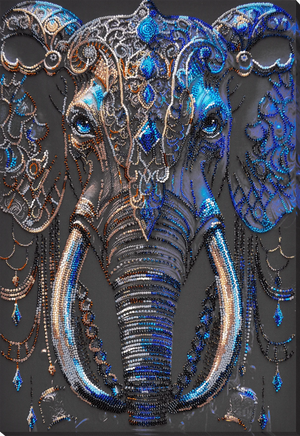Bead Embroidery Kit Main Bead Embroidery Kit Sage gaze