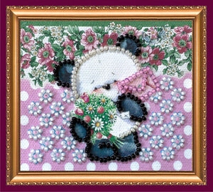 Magnets Bead Embroidery Kit Magnets Bead embroidery kit Bear and Camomiles