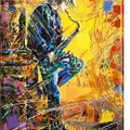 Bead Embroidery Kit Main Bead Embroidery Kit Saxophonist (Musical display)