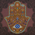 Bead Embroidery Kit Mid-sized bead embroidery kit Golden Hamsa