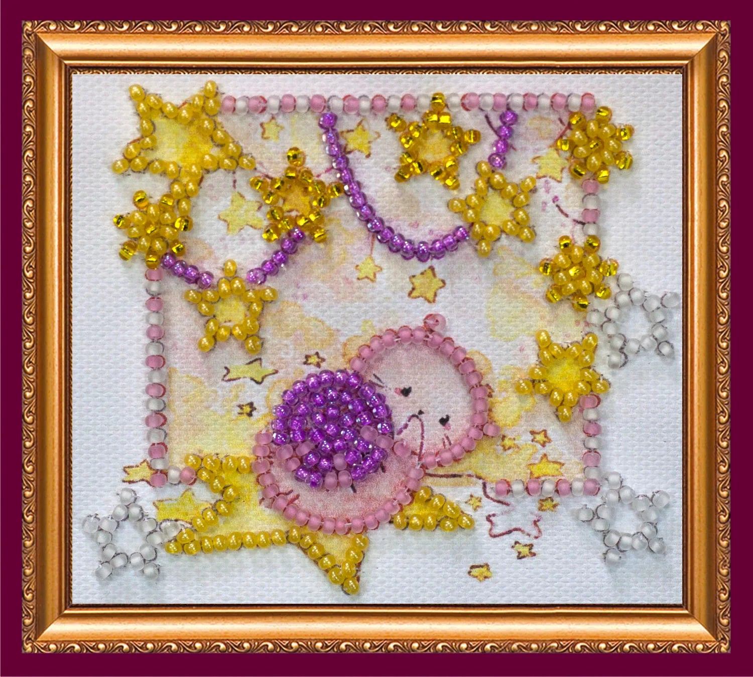 Magnets Bead Embroidery Kit Magnets Bead embroidery kit Cat constellation