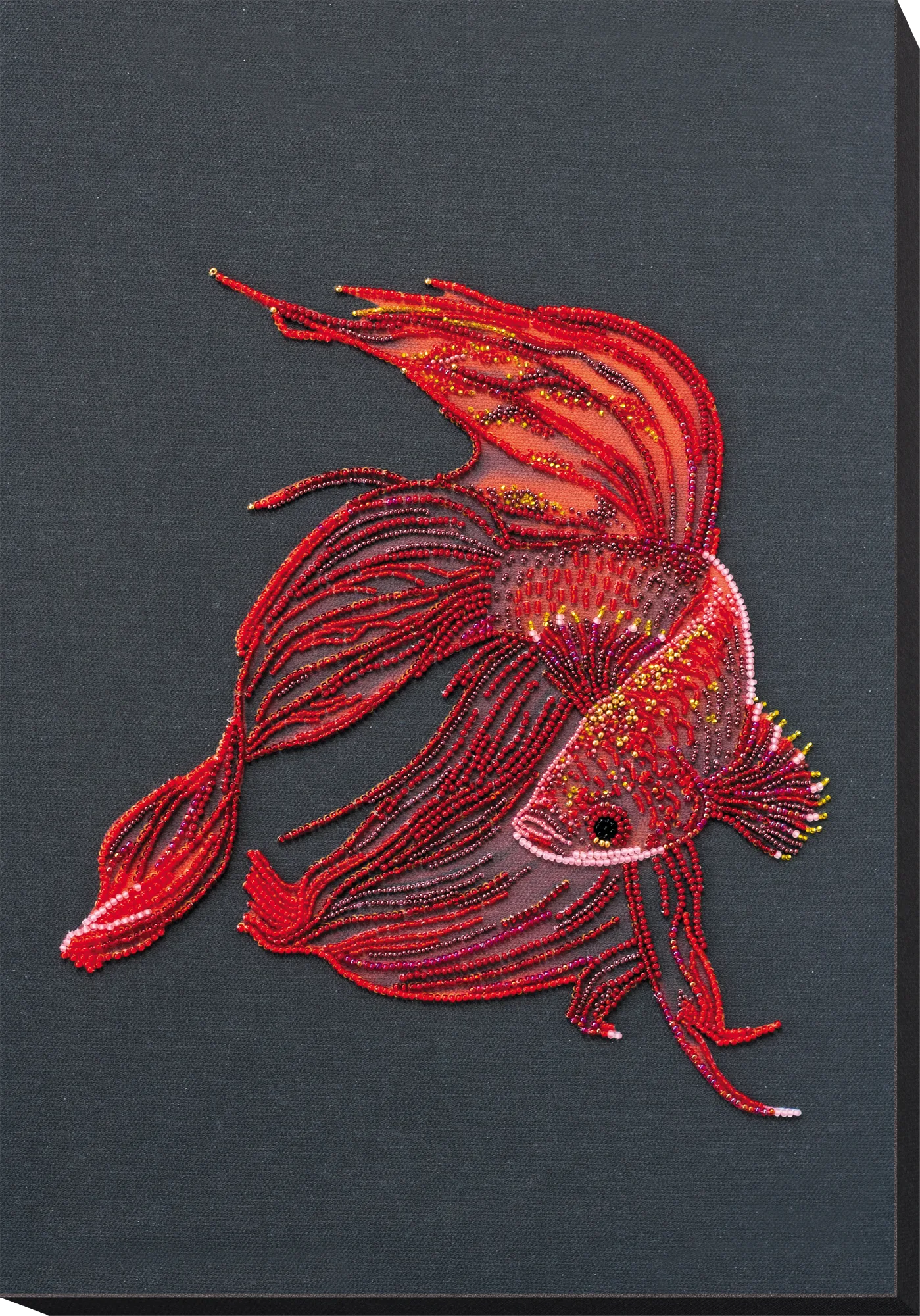 Bead Embroidery Kit Main Bead Embroidery Kit Red gold