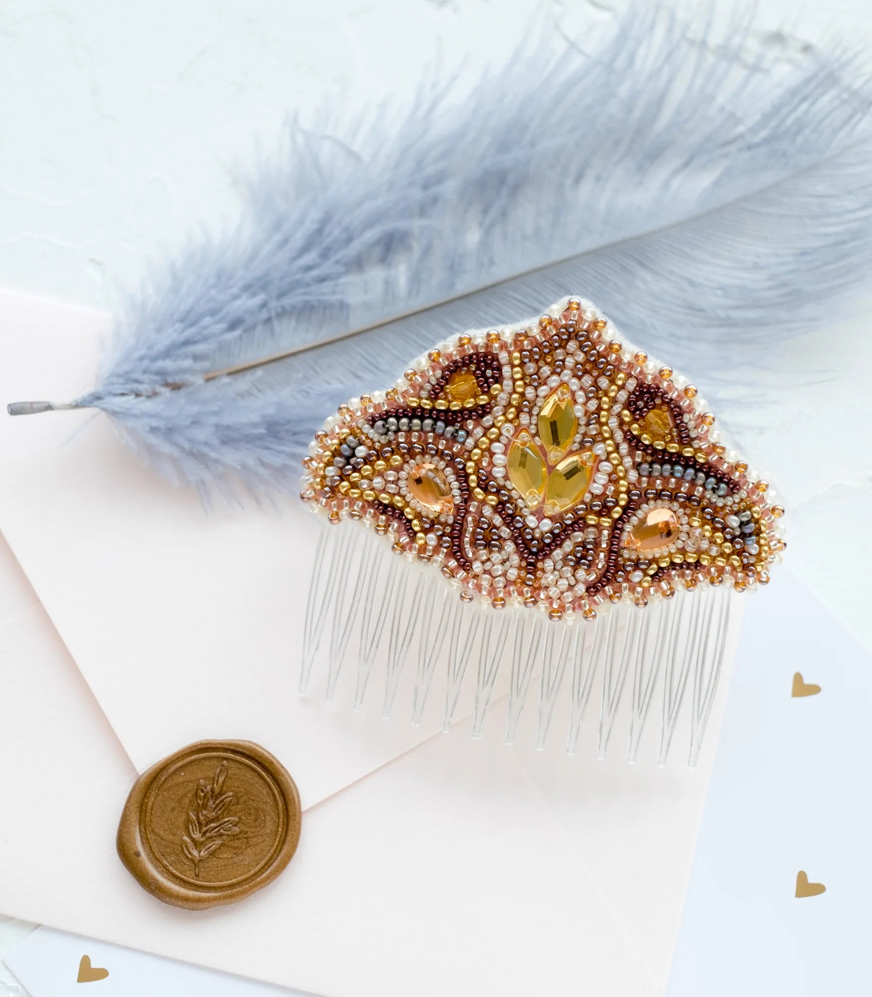 Hair Accessories Embroidery Kit Decoration Scandinavian motive