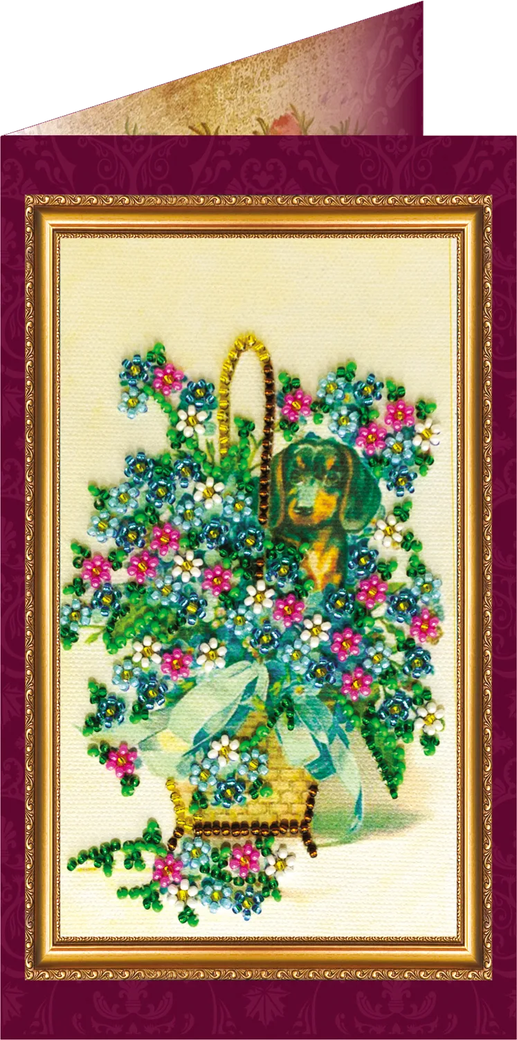 Postcards Bead Embroidery Kit Postcard Bead embroidery kit Congratulations – 2