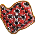 Magnets Bead Embroidery Kit Kits for embroidery with beads magnets "Map of Ukraine" Volyn region