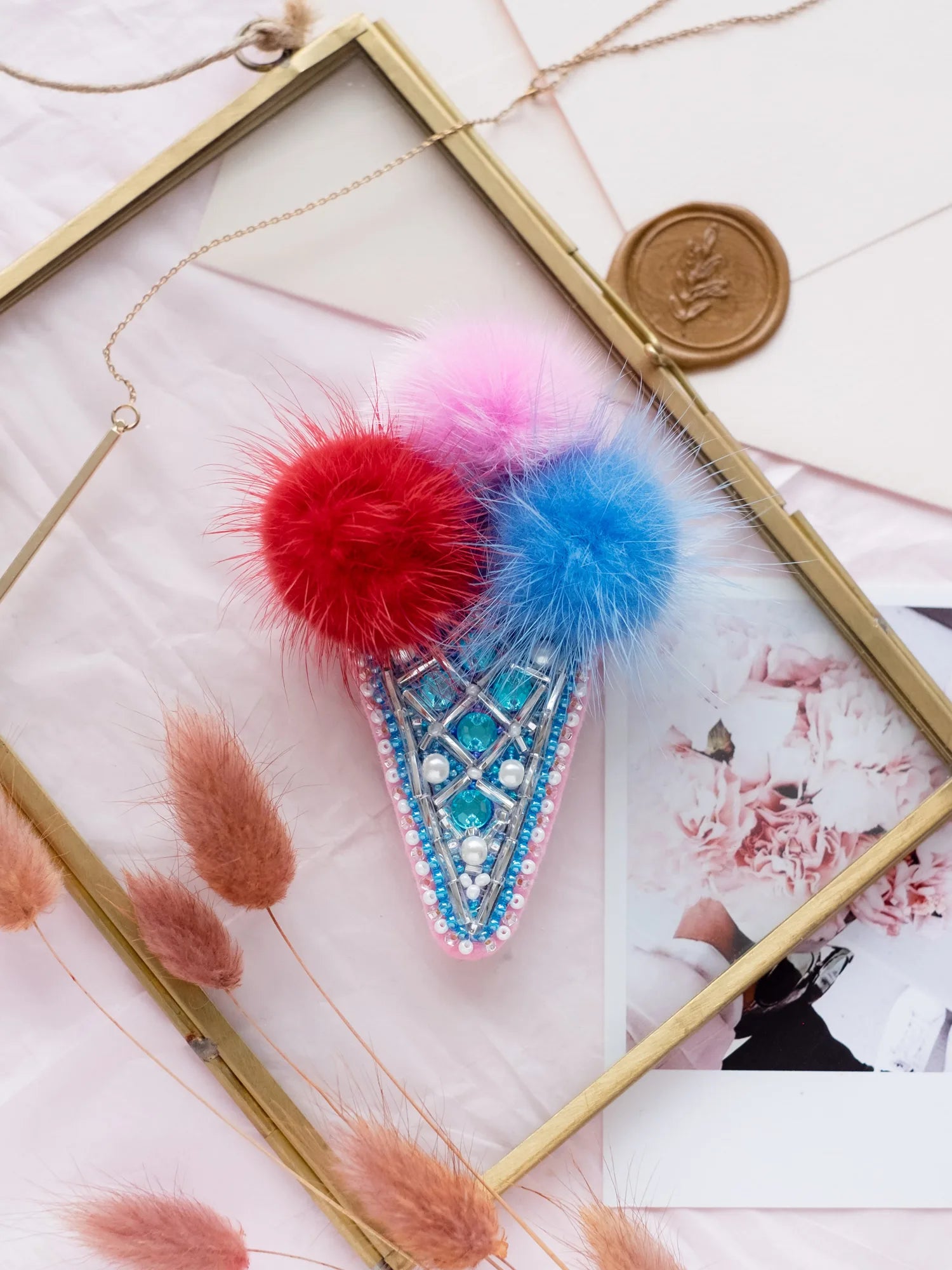 Brooch Embroidery Kit Decoration Yummy
