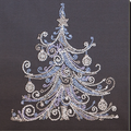 Bead Embroidery Kit Mid-sized bead embroidery kit Herringbone silver