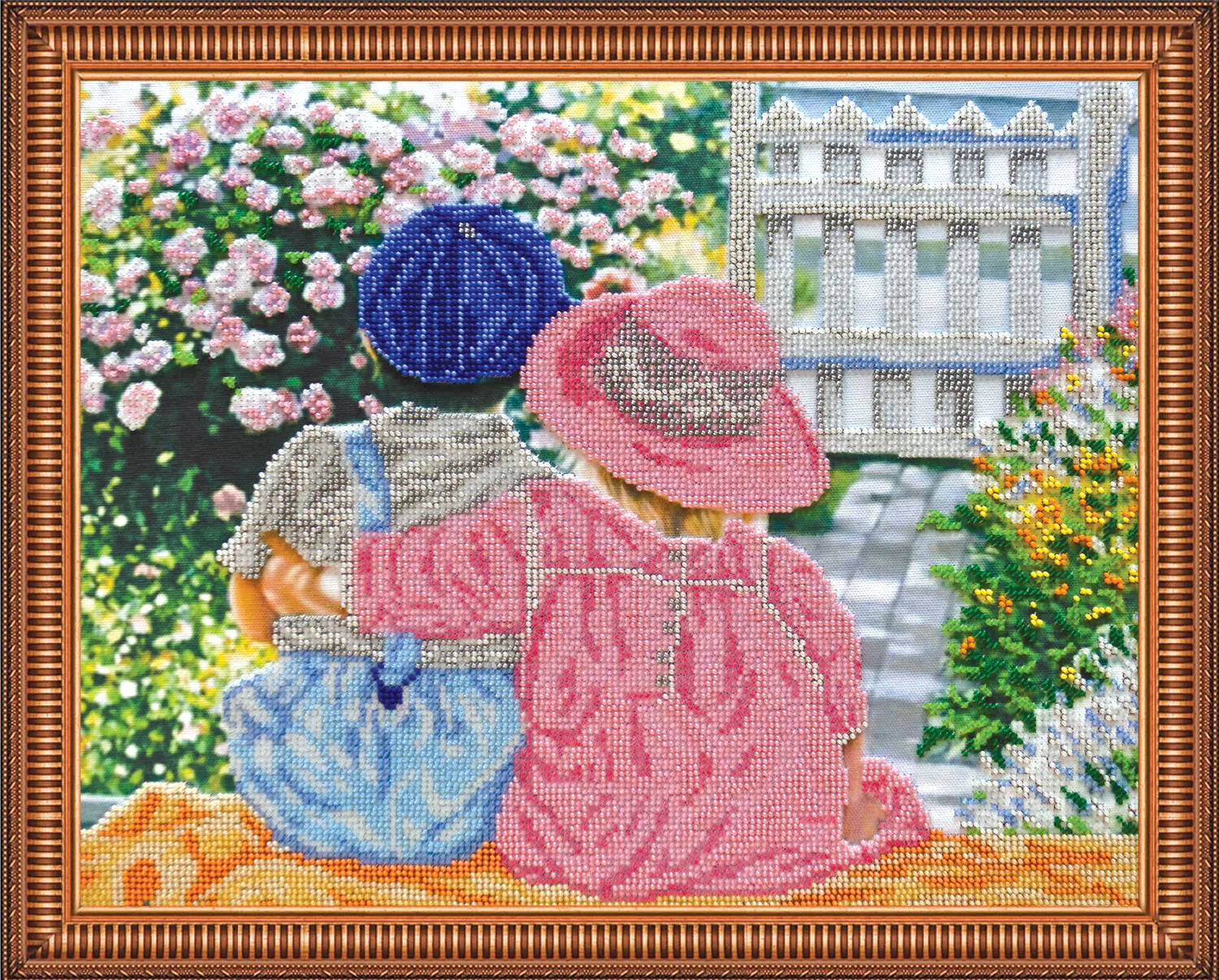 Bead Embroidery Kit Date on the porch