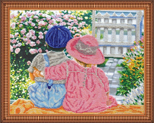 Bead Embroidery Kit Date on the porch