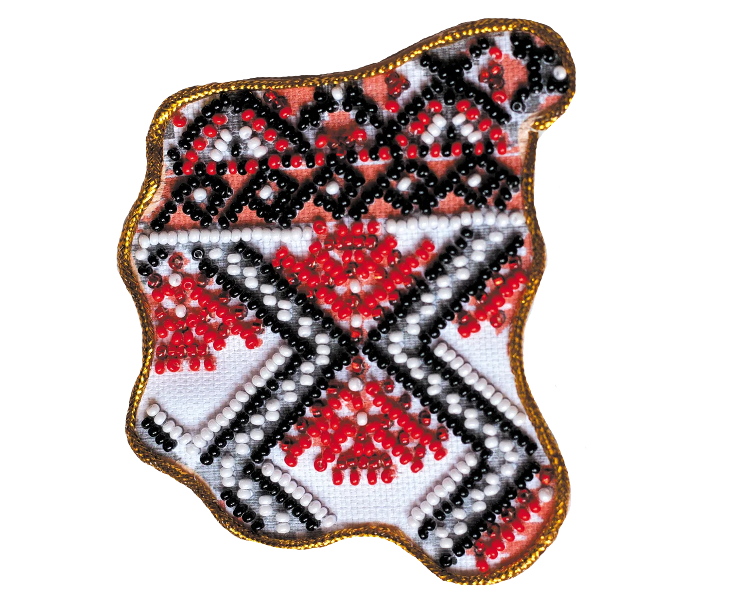 Magnets Bead Embroidery Kit Kits for embroidery with beads magnets "Map of Ukraine" Chernihiv region