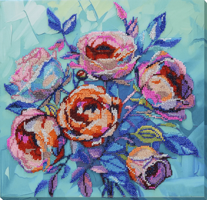 Bead Embroidery Kit Main Bead Embroidery Kit Roses for the Soul
