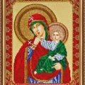 Bead Embroidery Kit Main Bead Embroidery Kit Icon of the Mother of God "Refreshing and Refuge"