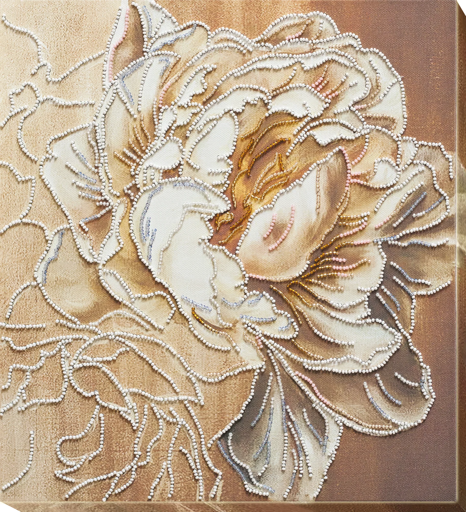 Bead Embroidery Kit Main Bead Embroidery Kit Peony