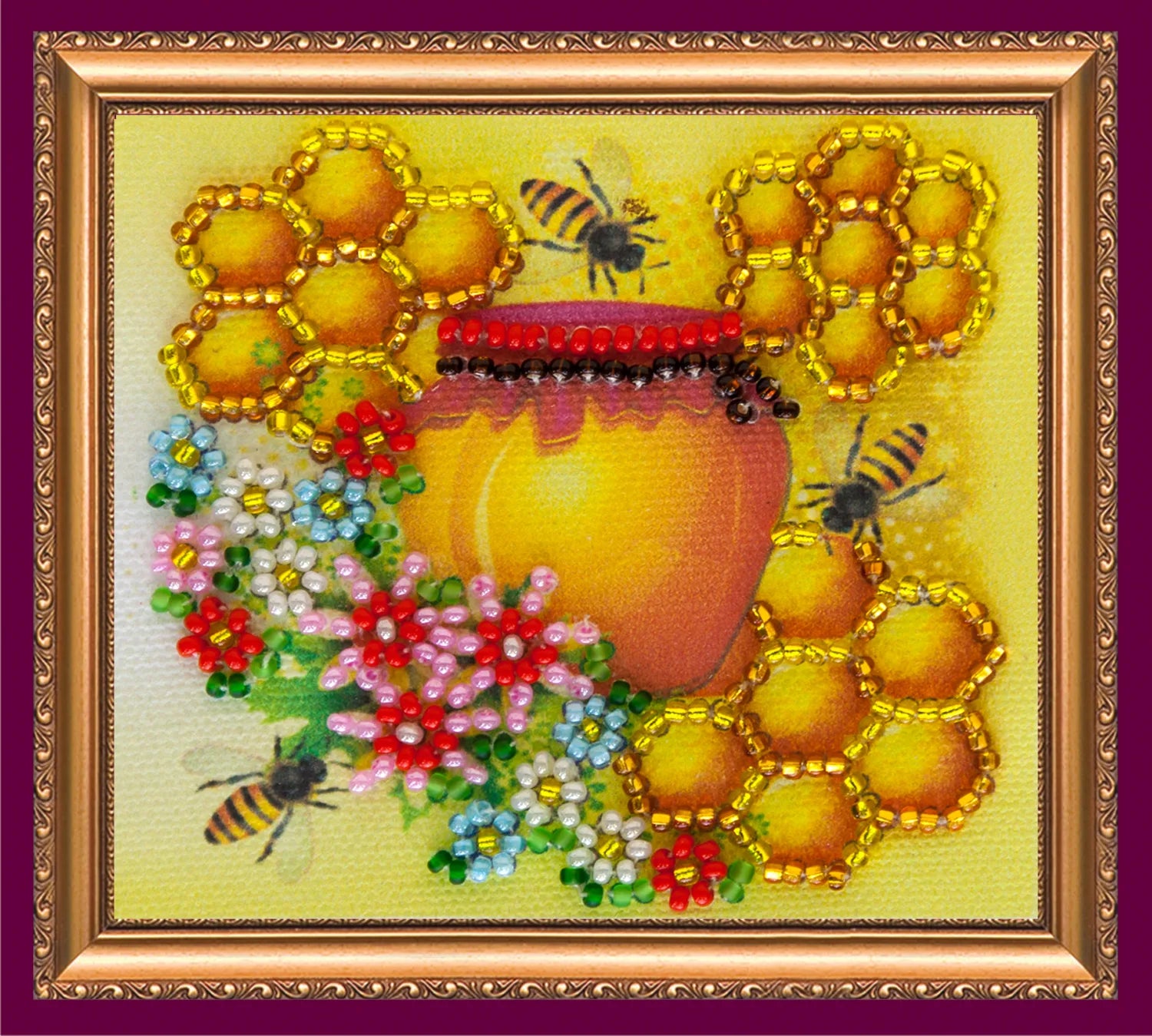 Magnets Bead Embroidery Kit Magnets Bead embroidery kit Honey