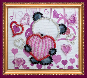 Magnets Bead Embroidery Kit Magnets Bead embroidery kit Bear and hearts