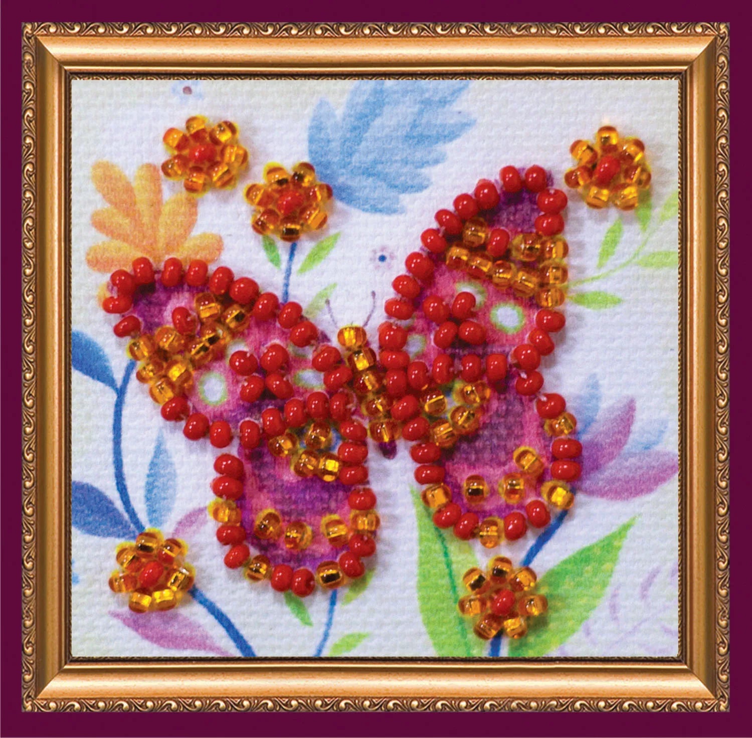 Magnets Bead Embroidery Kit Mini Magnets Bead embroidery kit Flying flower