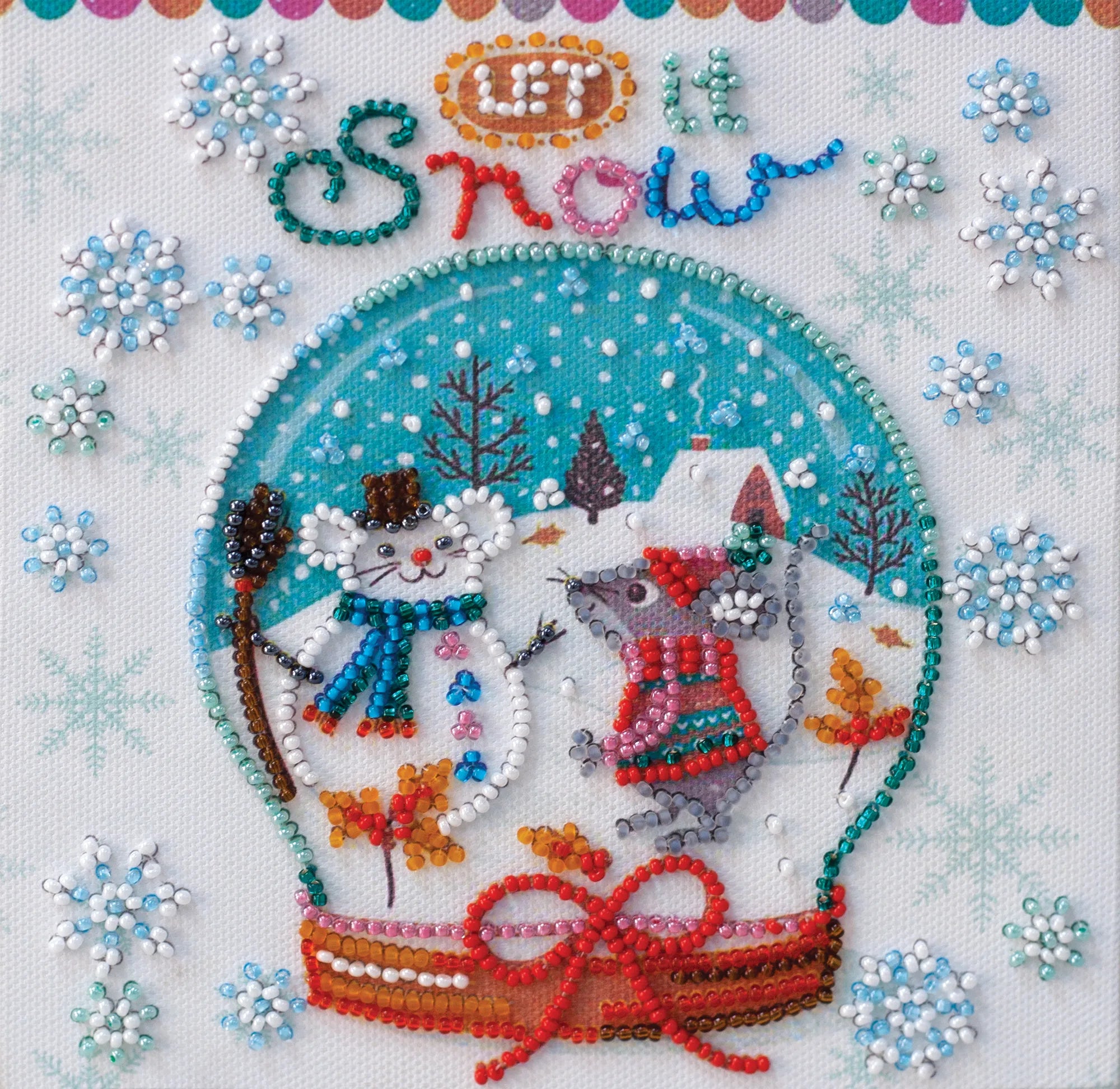 Bead Embroidery Kit Mini Bead embroidery kit Snowiness