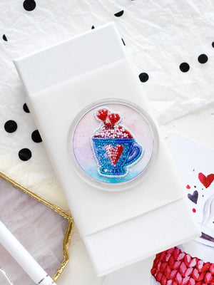 Magnets Bead Embroidery Kit Magnets Bead embroidery kit Cup in heart