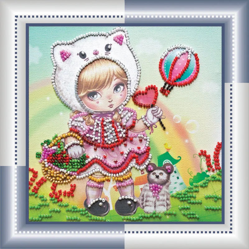 Bead Embroidery Kit Mini Bead embroidery kit Carnival
