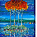 Bead Embroidery Kit Main Bead Embroidery Kit Fire in sky blue - 2