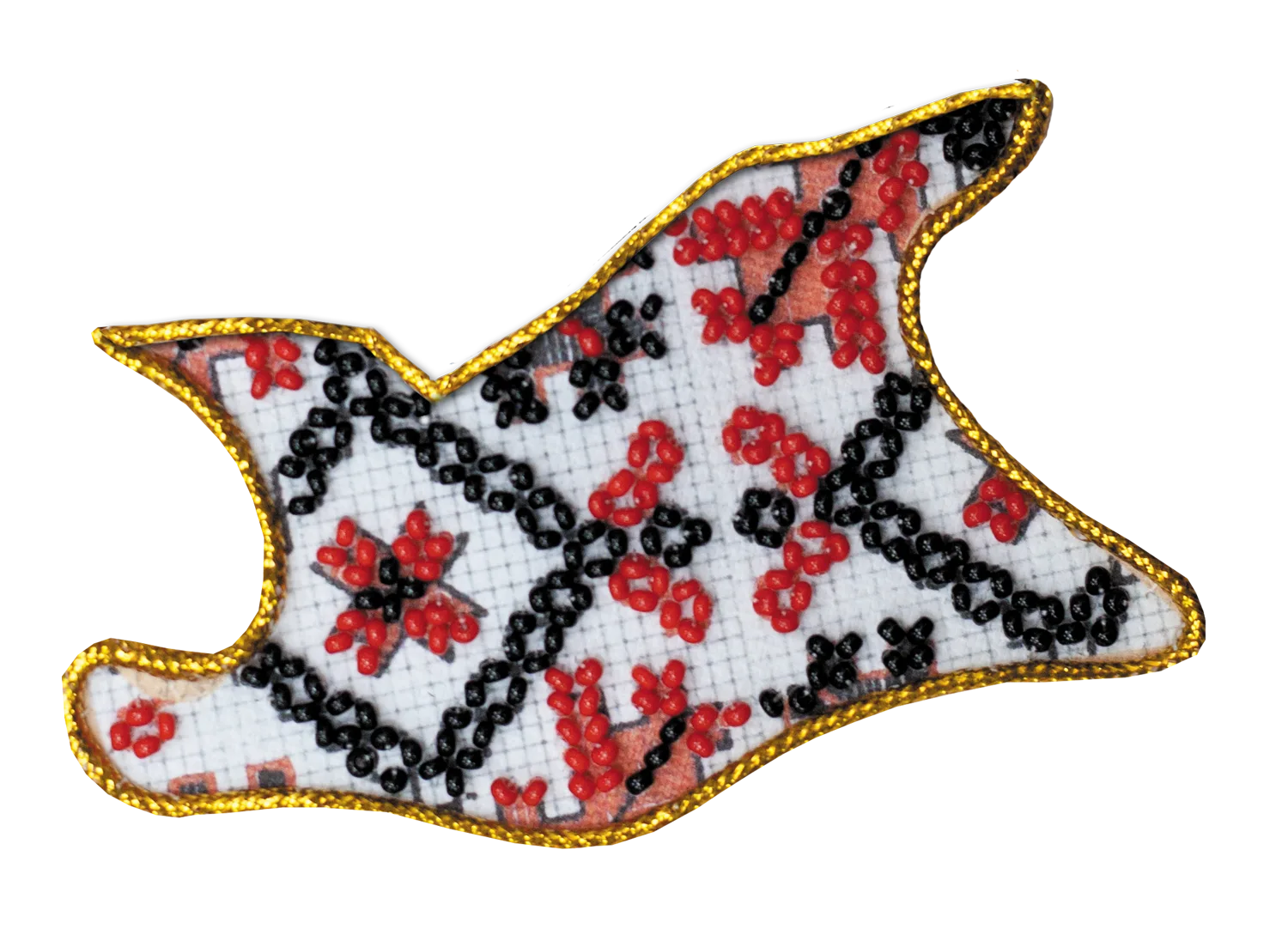 Magnets Bead Embroidery Kit Kits for embroidery with beads magnets "Map of Ukraine" Cherkasy region
