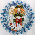 Bead Embroidery Kit Mini Bead embroidery kit Christmas angel