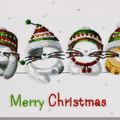 Bead Embroidery Kit Main Bead Embroidery Kit Holiday cats