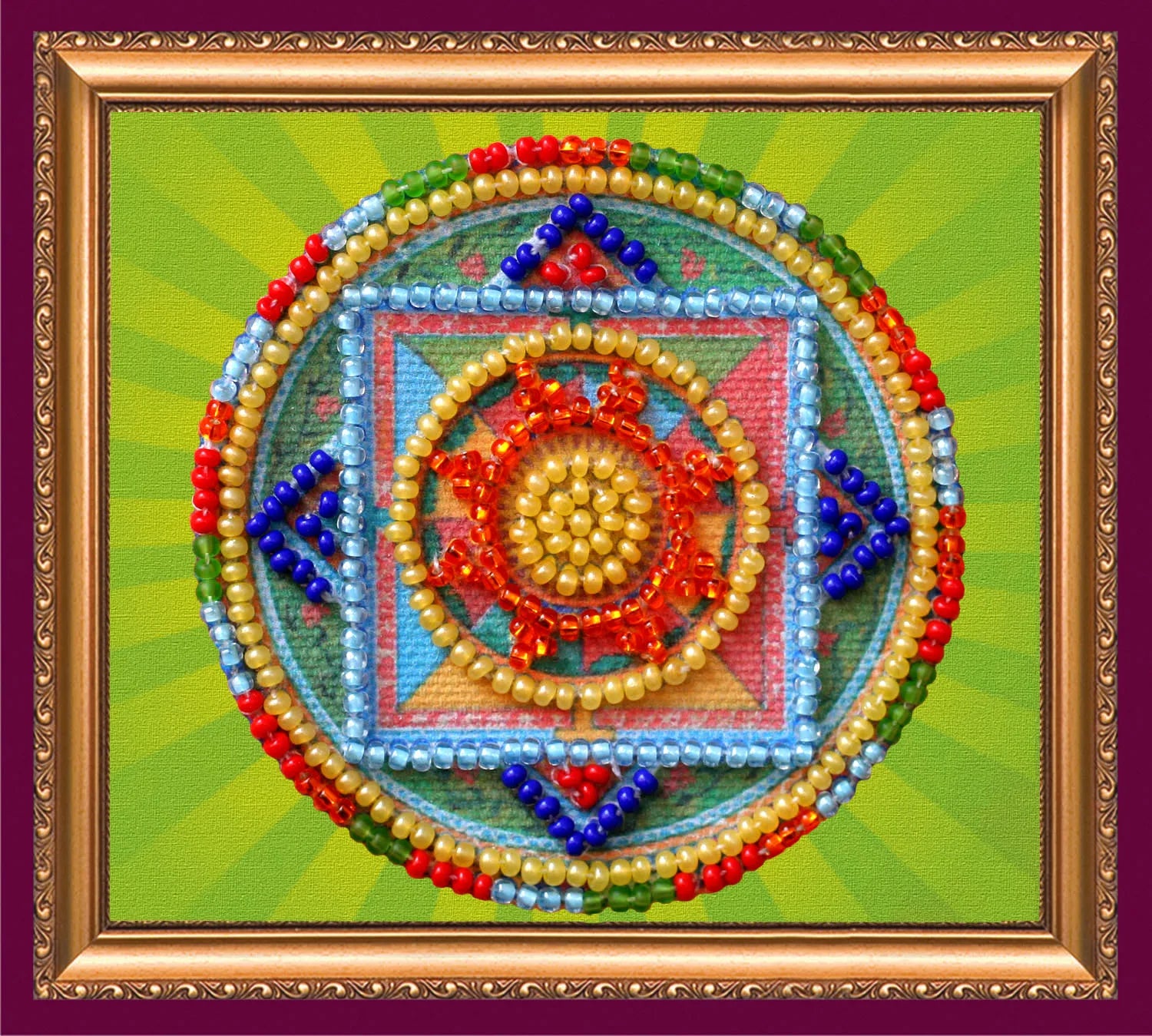 Magnets Bead Embroidery Kit Magnets Bead embroidery kit Oriental pattern - 1