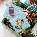 Christmas and New Year Decor Kit Decoration There is a calf swinging