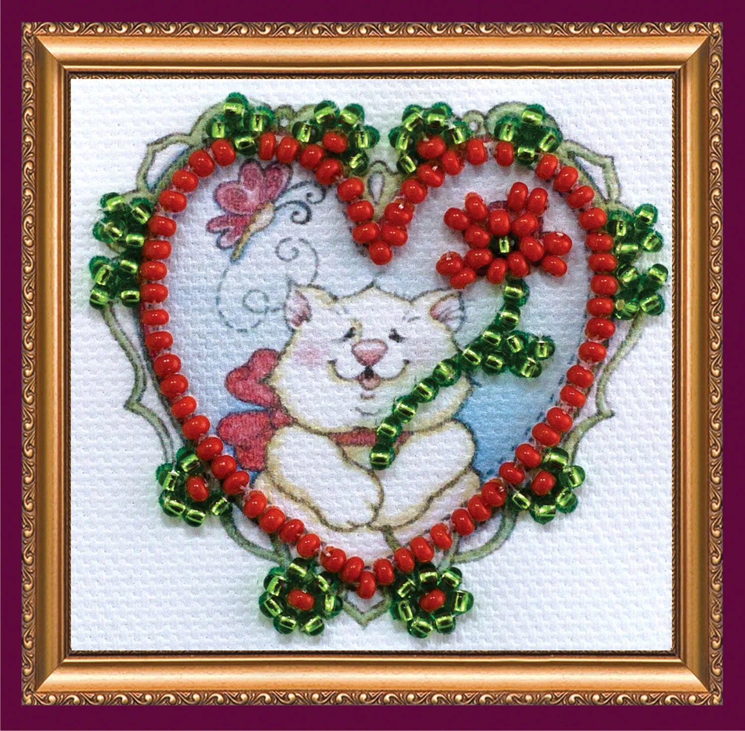 Magnets Bead Embroidery Kit Mini Magnets Bead embroidery kit I give you a flower