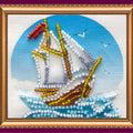 Magnets Bead Embroidery Kit Magnets Bead embroidery kit Sailboat