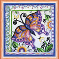 Bead Embroidery Kit Mini Bead embroidery kit Butterfly in flowers