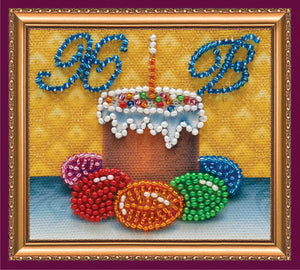 Magnets Bead Embroidery Kit Magnets Bead embroidery kit Easter still-life – 1