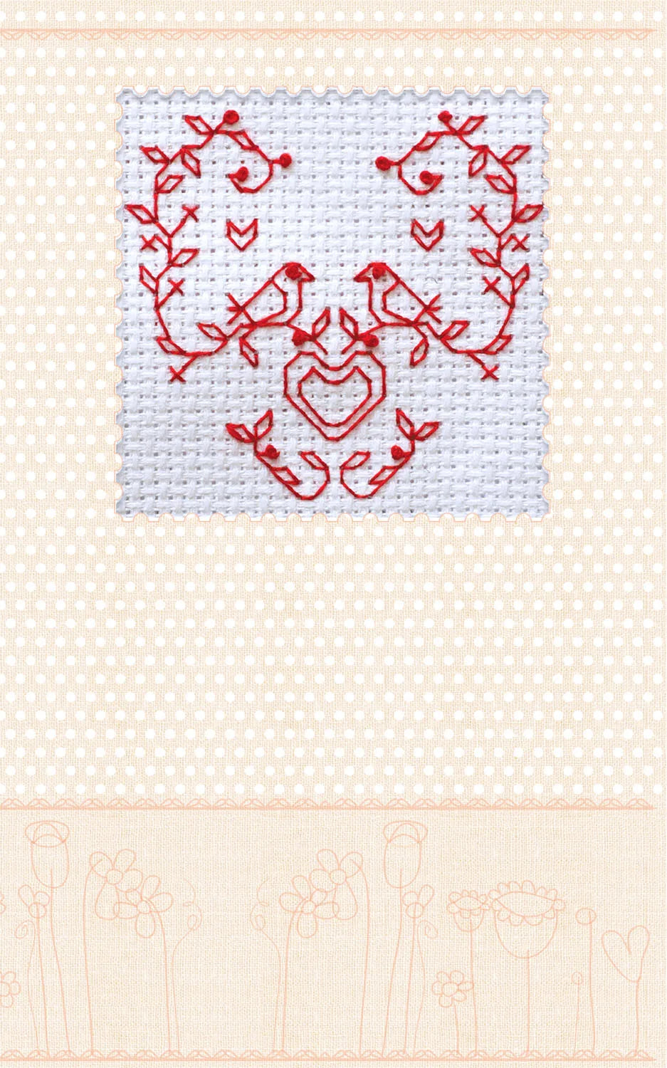 Postcards Cross Stitch Kit Postcard Cross-stitch kits Lovely birds