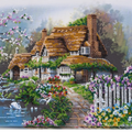 Bead Embroidery Kit Main Bead Embroidery Kit House at the lake