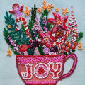 Bead Embroidery Kit Mini Bead embroidery kit Festive tea party