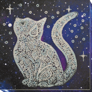Bead Embroidery Kit Mid-sized bead embroidery kit Star cat