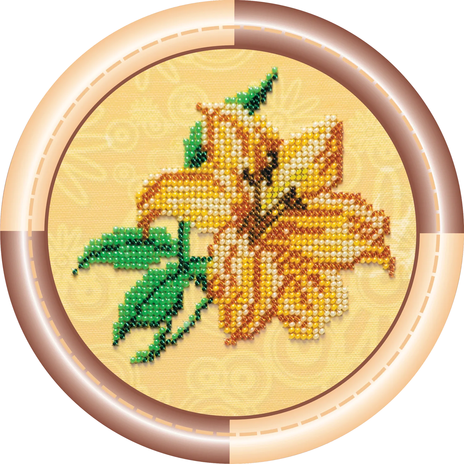 Bead Embroidery Kit Mini Bead embroidery kit Lily