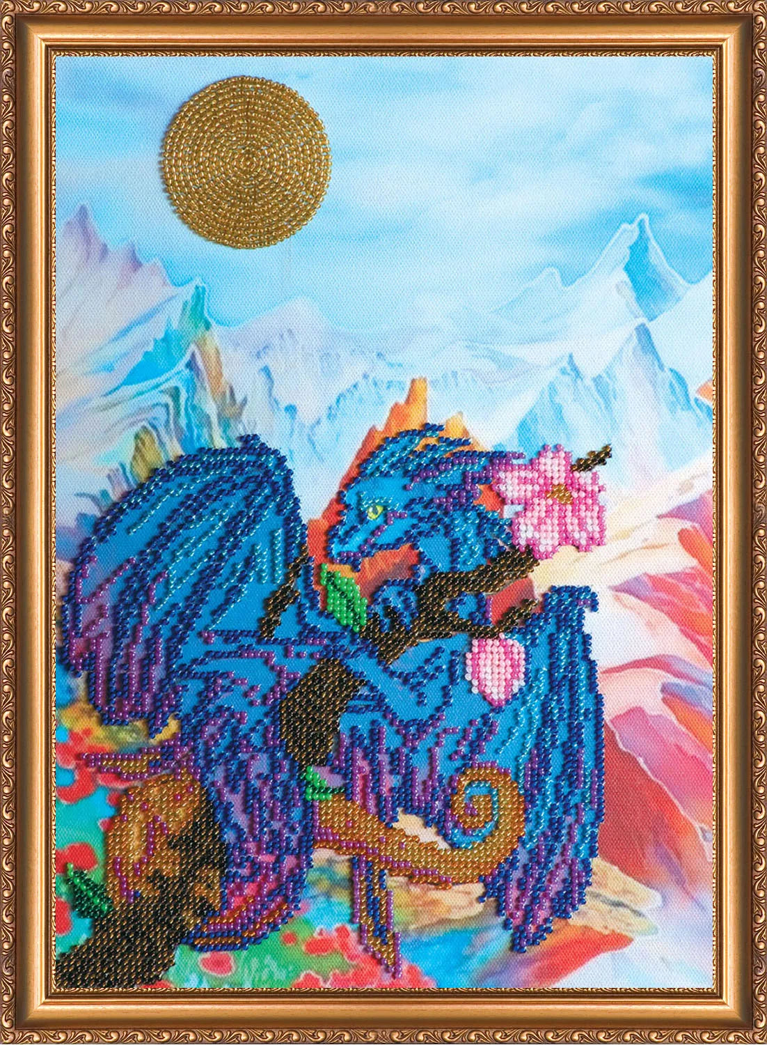 Bead Embroidery Kit Main Bead Embroidery Kit Dragon