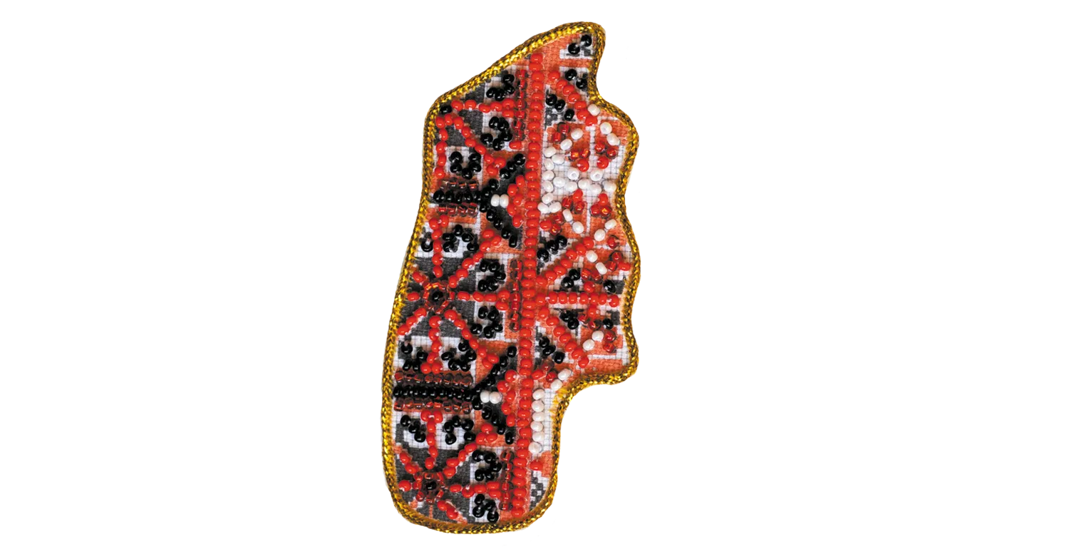 Magnets Bead Embroidery Kit Kits for embroidery with beads magnets "Map of Ukraine" Khmelnitsky region