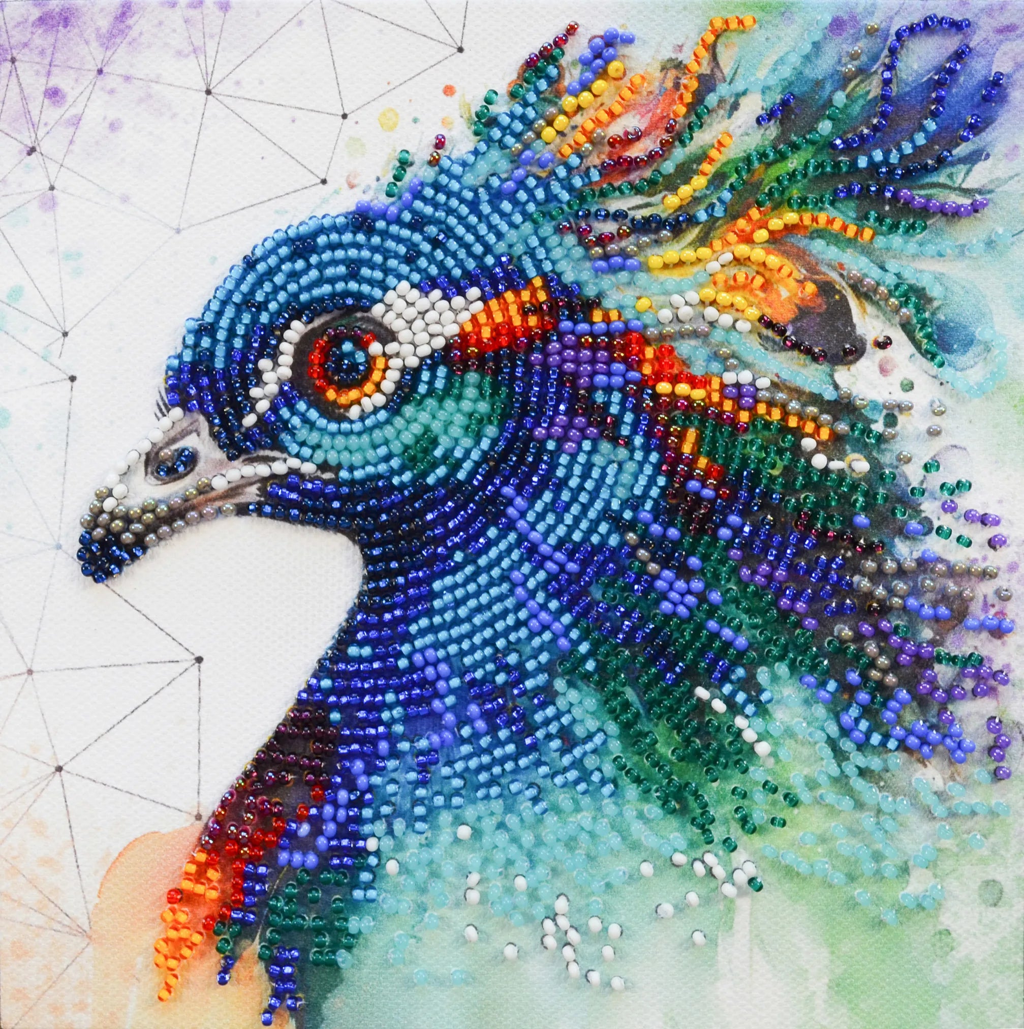 Bead Embroidery Kit Main Bead Embroidery Kit Respectable peacock