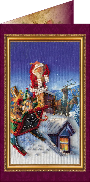 Postcards Bead Embroidery Kit Postcard Bead embroidery kit Happy New Year – 6