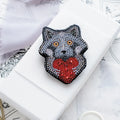 Brooch Embroidery Kit Decoration Little raccoon