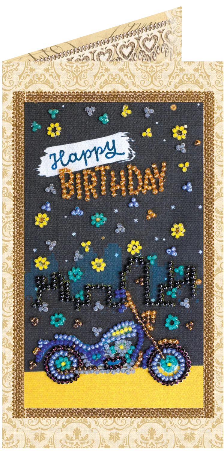 Postcards Bead Embroidery Kit Postcard Bead embroidery kit Have a safe trip