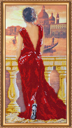Bead Embroidery Kit Main Bead Embroidery Kit Evening embankment