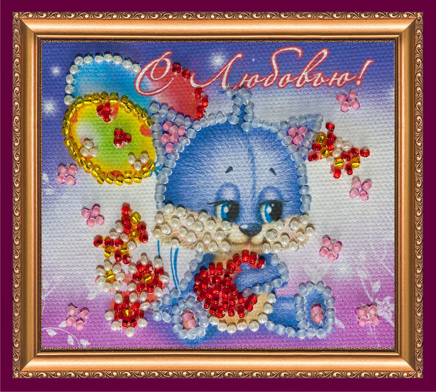 Magnets Bead Embroidery Kit Magnets Bead embroidery kit Rabbits love