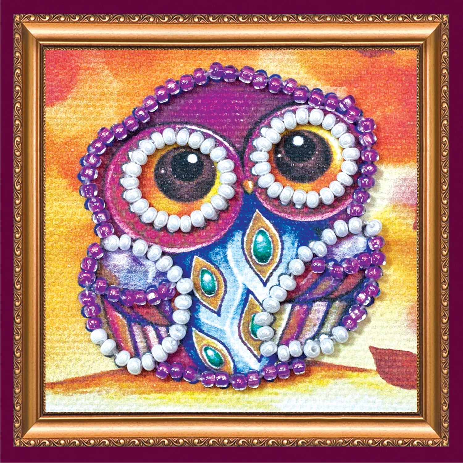 Magnets Bead Embroidery Kit Mini Magnets Bead embroidery kit Owl – 1