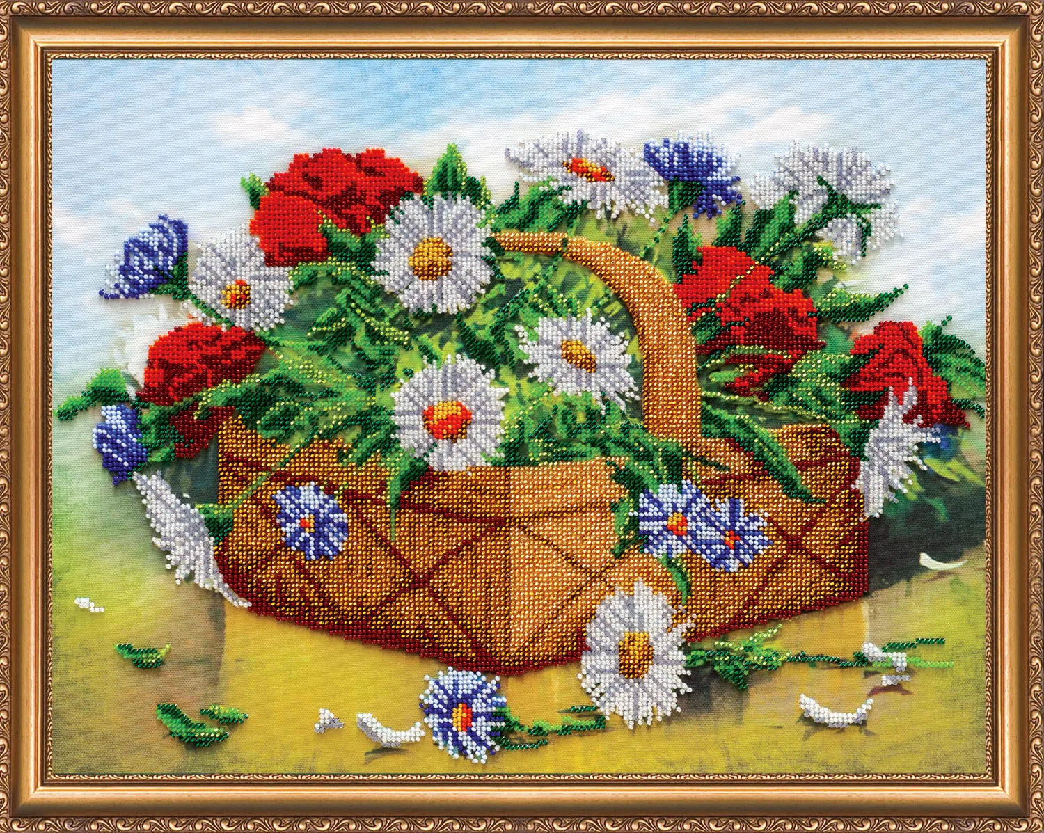 Bead Embroidery Kit Main Bead Embroidery Kit Basket of summer