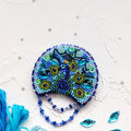 Brooch Embroidery Kit Decoration Peacock